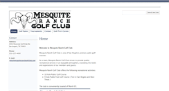 Desktop Screenshot of mesquiteranchgolfclub.com